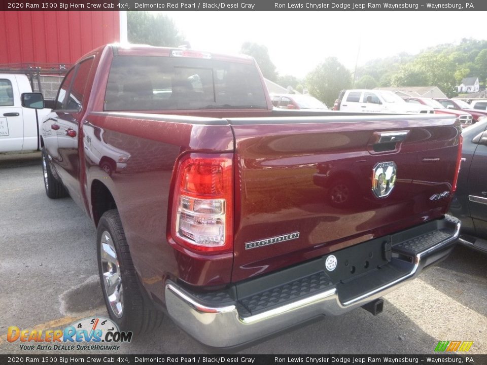 2020 Ram 1500 Big Horn Crew Cab 4x4 Delmonico Red Pearl / Black/Diesel Gray Photo #3