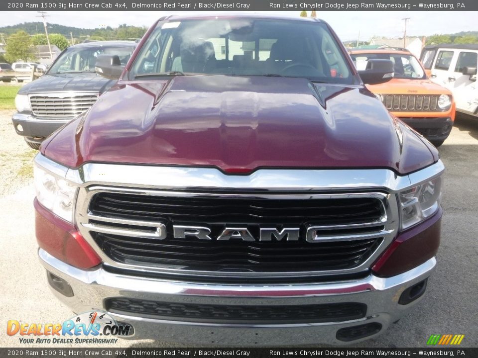 2020 Ram 1500 Big Horn Crew Cab 4x4 Delmonico Red Pearl / Black/Diesel Gray Photo #7
