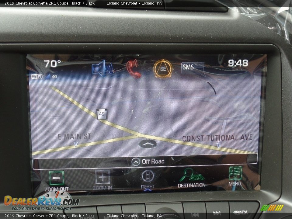 Navigation of 2019 Chevrolet Corvette ZR1 Coupe Photo #25