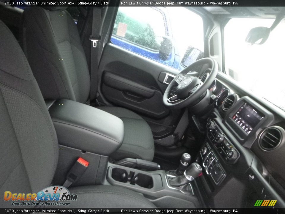 Black Interior - 2020 Jeep Wrangler Unlimited Sport 4x4 Photo #10