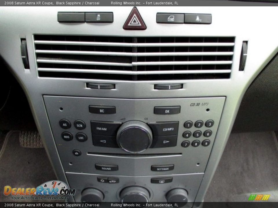 2008 Saturn Astra XR Coupe Black Sapphire / Charcoal Photo #19