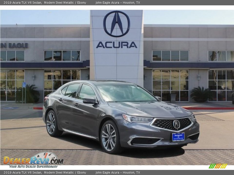 2019 Acura TLX V6 Sedan Modern Steel Metallic / Ebony Photo #1