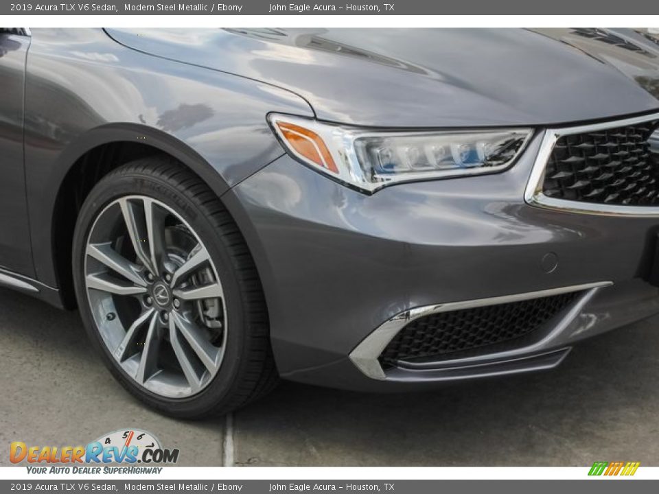 2019 Acura TLX V6 Sedan Modern Steel Metallic / Ebony Photo #8