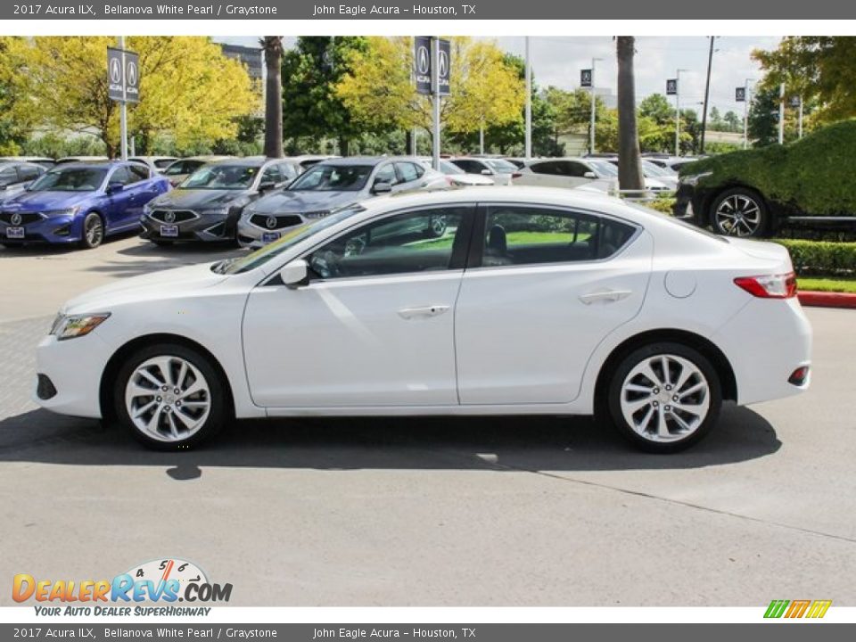 2017 Acura ILX Bellanova White Pearl / Graystone Photo #4