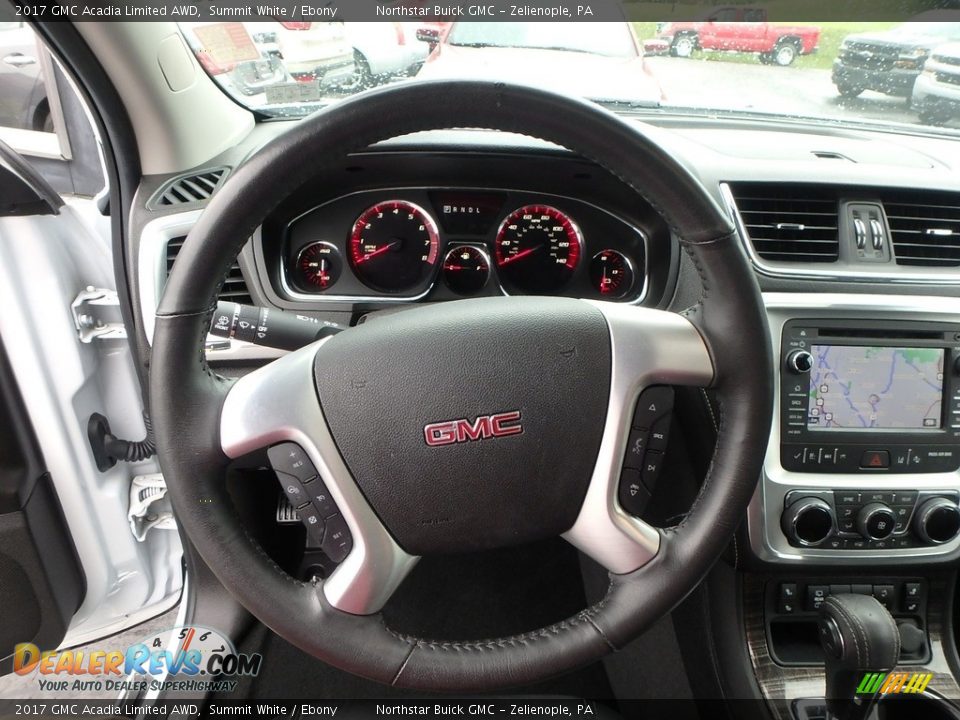2017 GMC Acadia Limited AWD Summit White / Ebony Photo #24