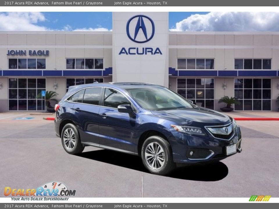 2017 Acura RDX Advance Fathom Blue Pearl / Graystone Photo #1