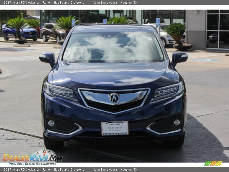 2017 Acura RDX Advance Fathom Blue Pearl / Graystone Photo #2