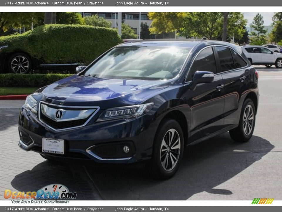 2017 Acura RDX Advance Fathom Blue Pearl / Graystone Photo #3