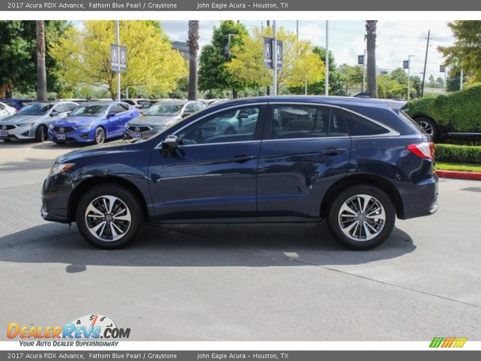 2017 Acura RDX Advance Fathom Blue Pearl / Graystone Photo #4