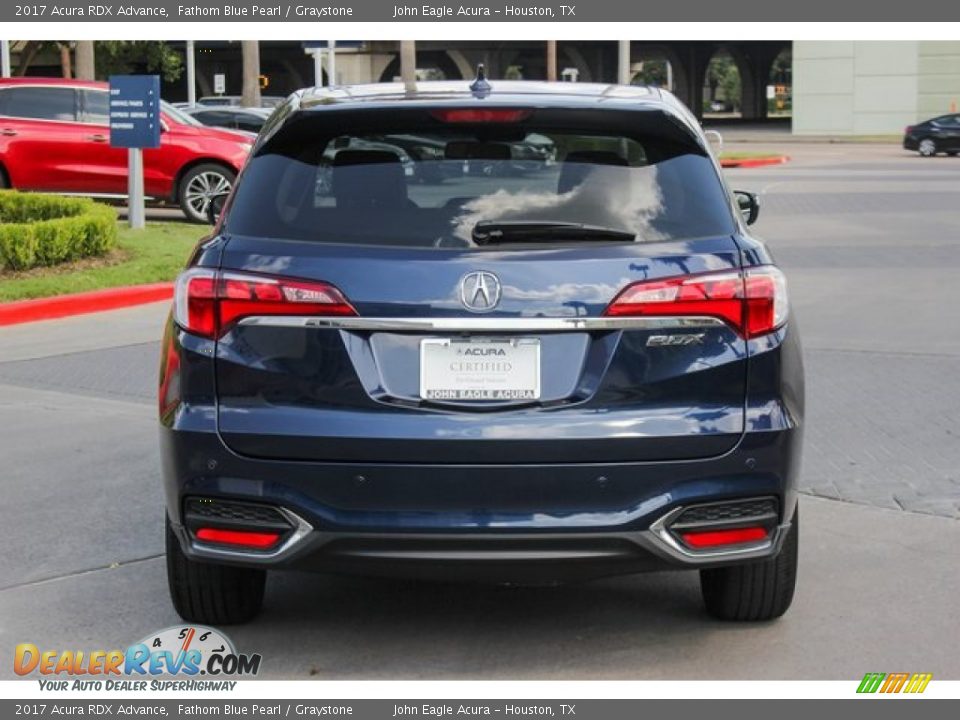 2017 Acura RDX Advance Fathom Blue Pearl / Graystone Photo #6