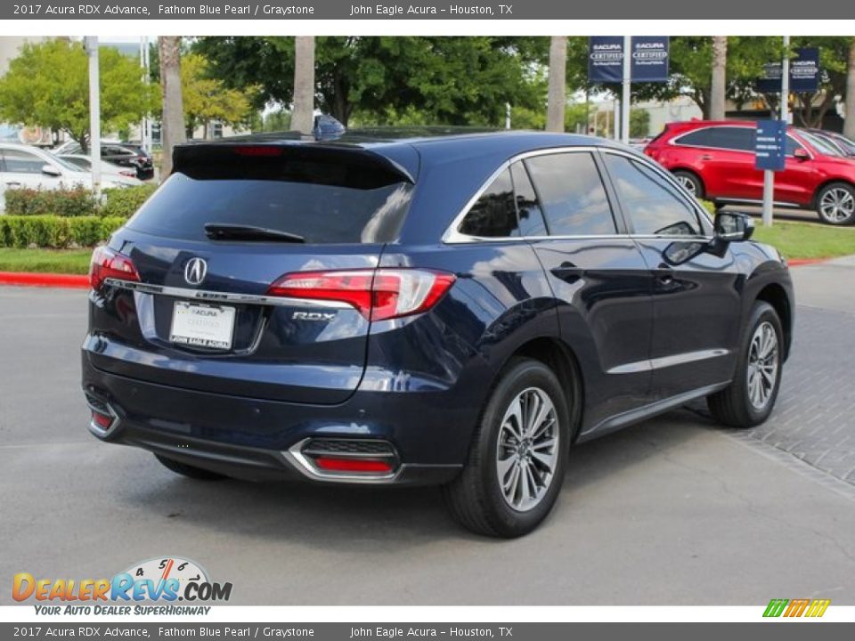 2017 Acura RDX Advance Fathom Blue Pearl / Graystone Photo #7