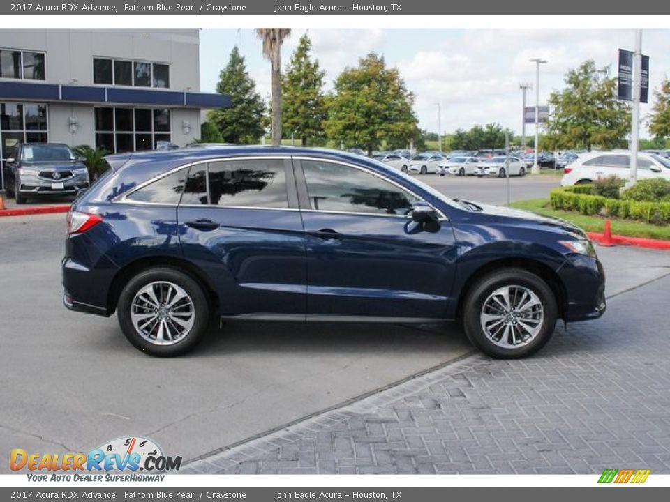 2017 Acura RDX Advance Fathom Blue Pearl / Graystone Photo #8