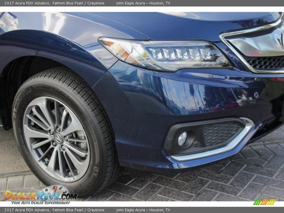 2017 Acura RDX Advance Fathom Blue Pearl / Graystone Photo #12