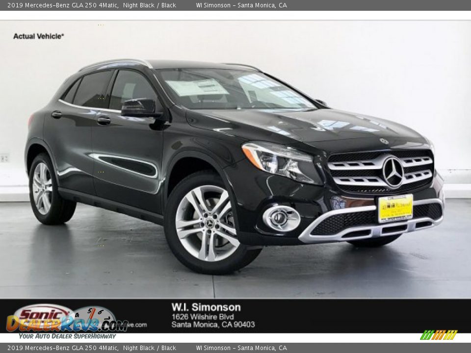2019 Mercedes-Benz GLA 250 4Matic Night Black / Black Photo #1