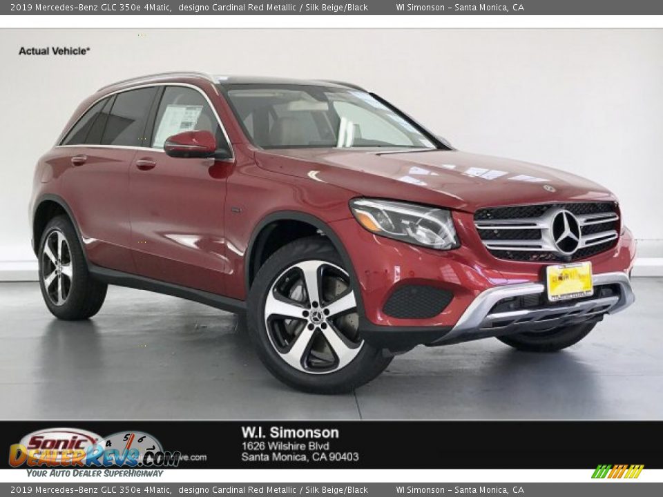 2019 Mercedes-Benz GLC 350e 4Matic designo Cardinal Red Metallic / Silk Beige/Black Photo #1