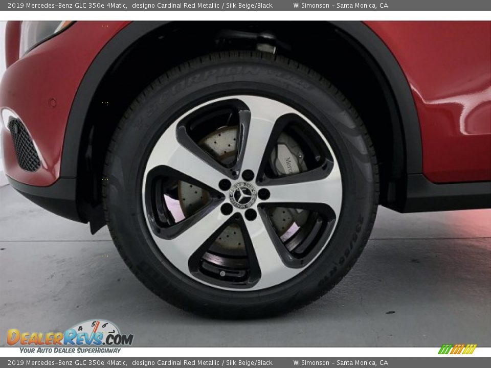 2019 Mercedes-Benz GLC 350e 4Matic designo Cardinal Red Metallic / Silk Beige/Black Photo #8