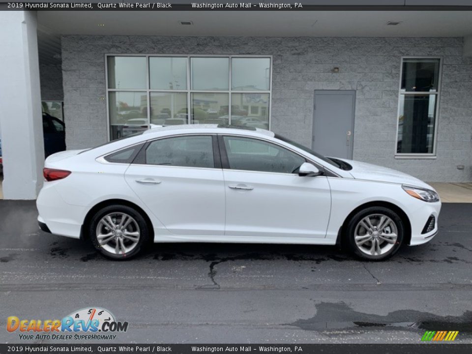 2019 Hyundai Sonata Limited Quartz White Pearl / Black Photo #3