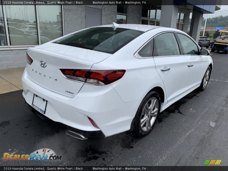 2019 Hyundai Sonata Limited Quartz White Pearl / Black Photo #4