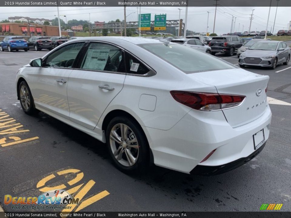 2019 Hyundai Sonata Limited Quartz White Pearl / Black Photo #6