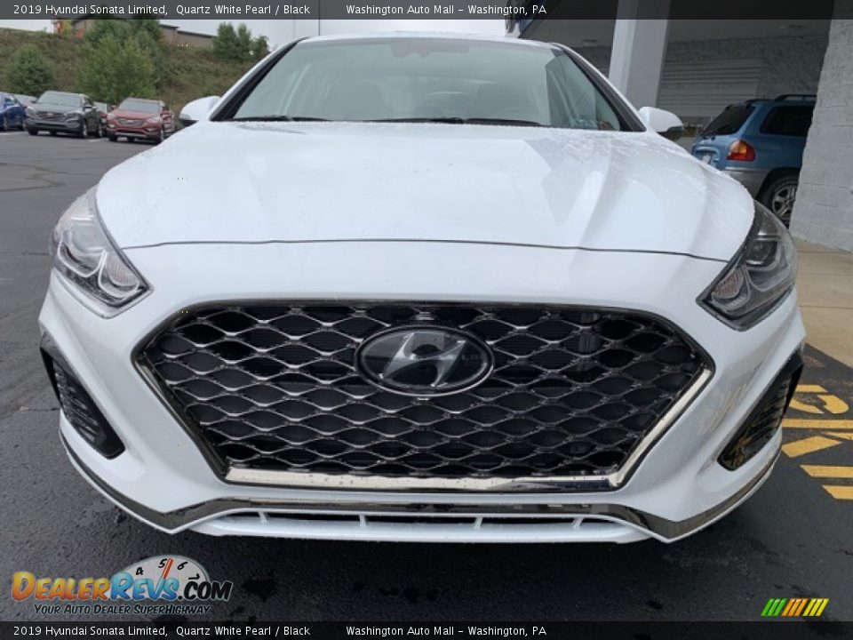 2019 Hyundai Sonata Limited Quartz White Pearl / Black Photo #8
