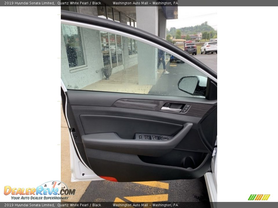 2019 Hyundai Sonata Limited Quartz White Pearl / Black Photo #11