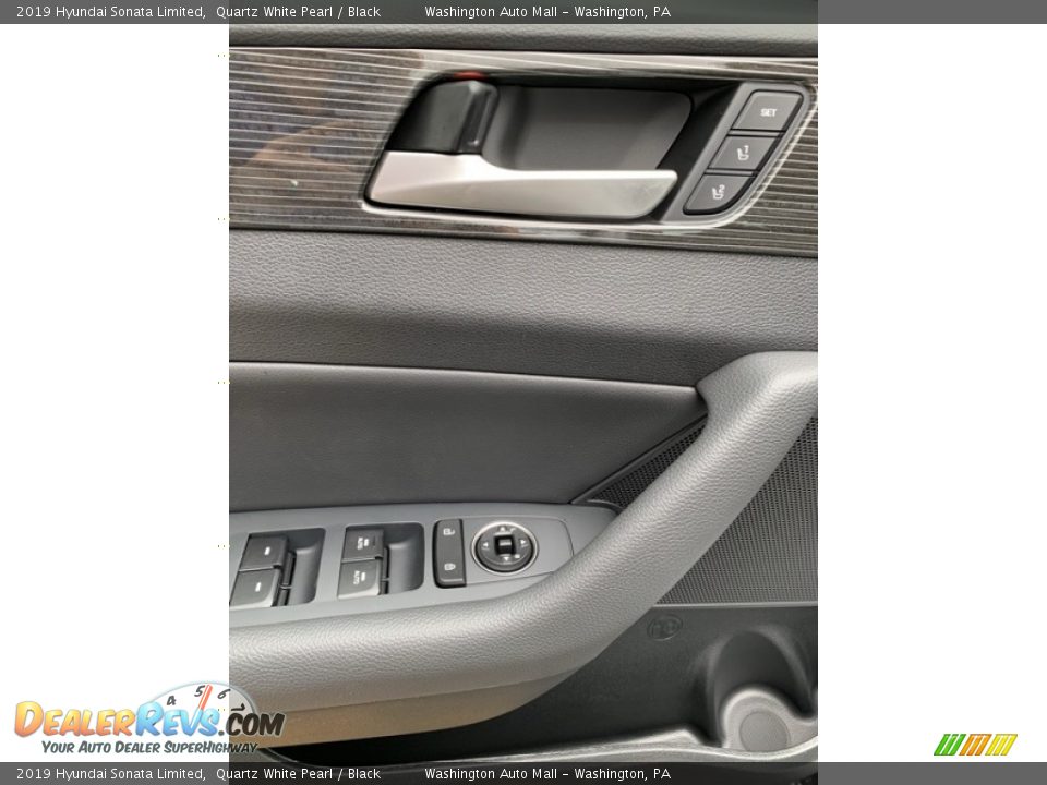 2019 Hyundai Sonata Limited Quartz White Pearl / Black Photo #12