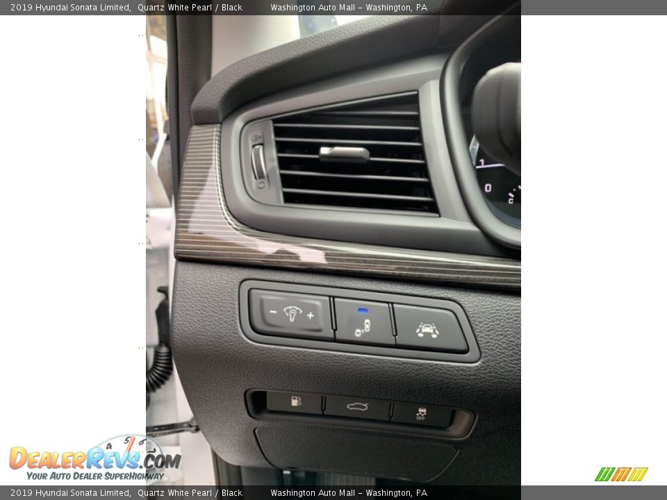 2019 Hyundai Sonata Limited Quartz White Pearl / Black Photo #13