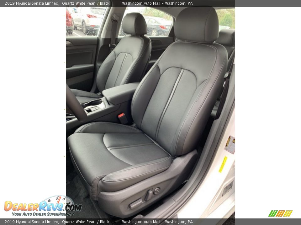 2019 Hyundai Sonata Limited Quartz White Pearl / Black Photo #15