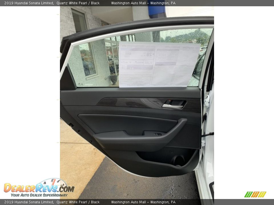 2019 Hyundai Sonata Limited Quartz White Pearl / Black Photo #17
