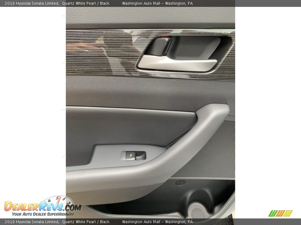 2019 Hyundai Sonata Limited Quartz White Pearl / Black Photo #18