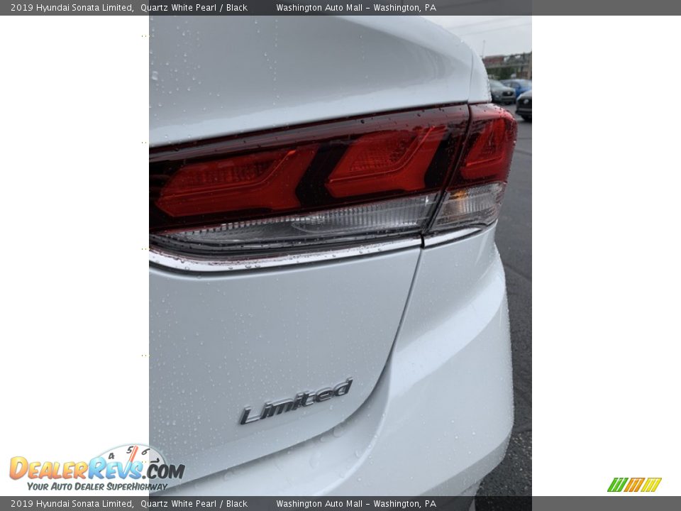 2019 Hyundai Sonata Limited Quartz White Pearl / Black Photo #23