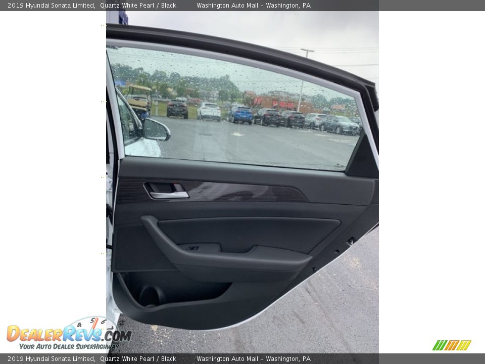 2019 Hyundai Sonata Limited Quartz White Pearl / Black Photo #24