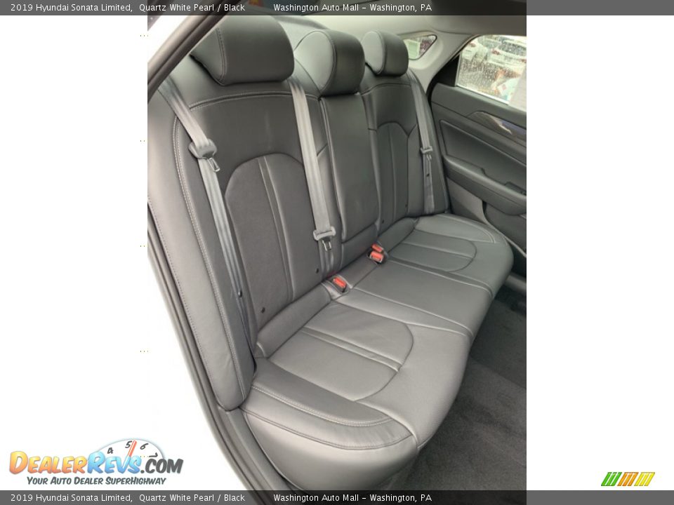 2019 Hyundai Sonata Limited Quartz White Pearl / Black Photo #25