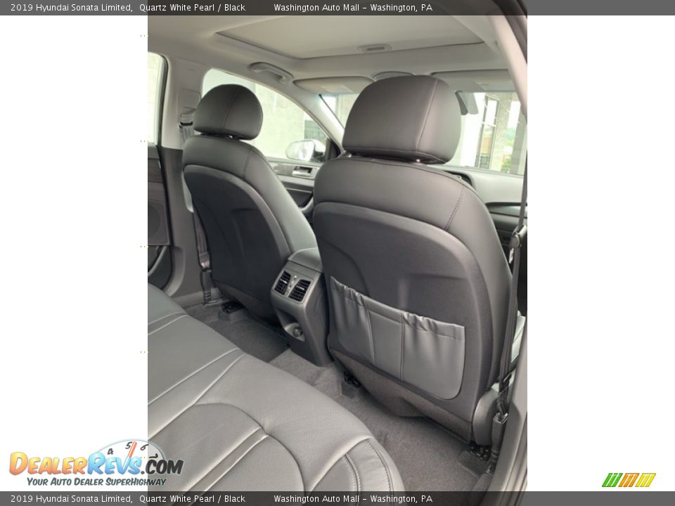 2019 Hyundai Sonata Limited Quartz White Pearl / Black Photo #26