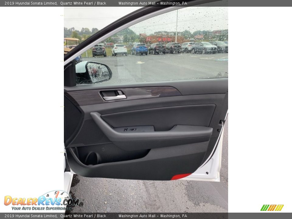 2019 Hyundai Sonata Limited Quartz White Pearl / Black Photo #27