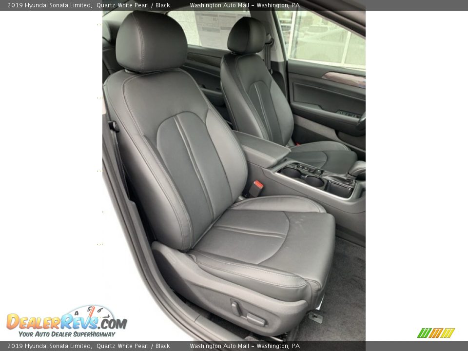 2019 Hyundai Sonata Limited Quartz White Pearl / Black Photo #28