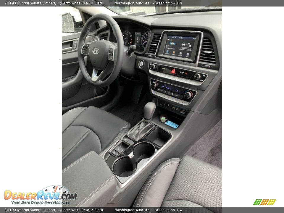 2019 Hyundai Sonata Limited Quartz White Pearl / Black Photo #29