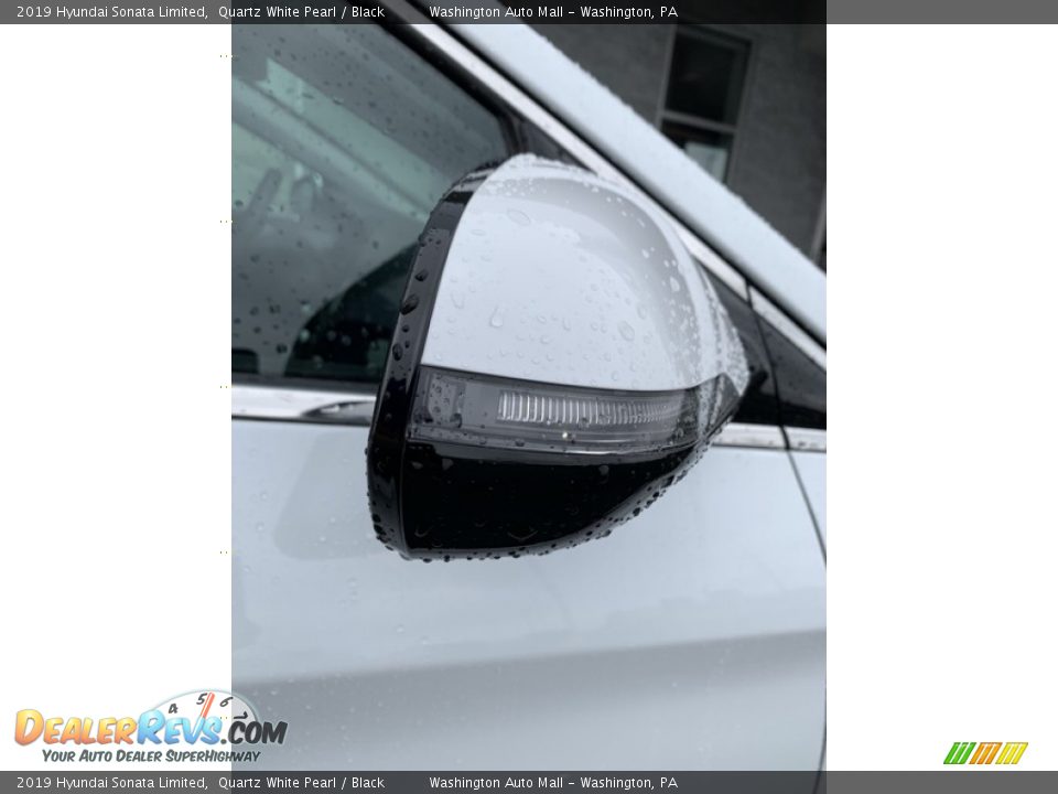 2019 Hyundai Sonata Limited Quartz White Pearl / Black Photo #30