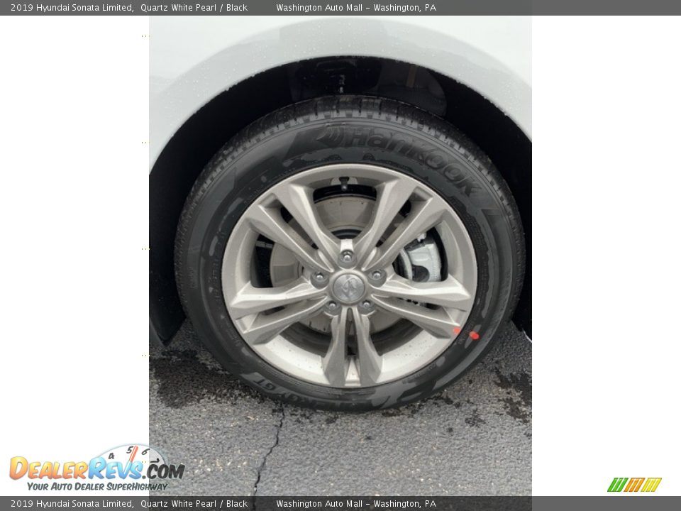 2019 Hyundai Sonata Limited Quartz White Pearl / Black Photo #31