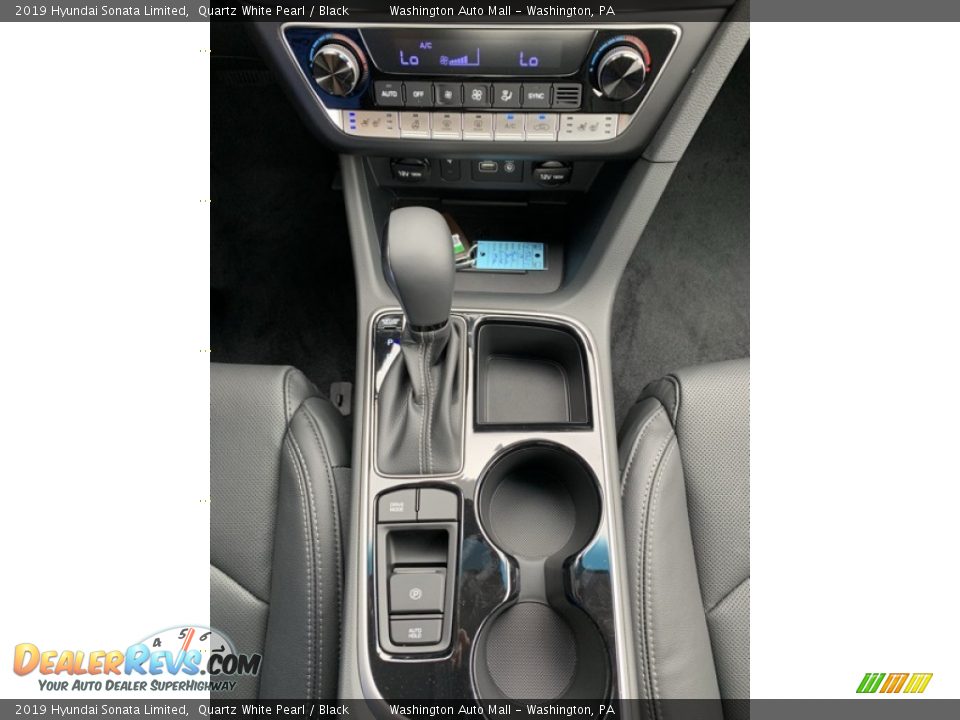 2019 Hyundai Sonata Limited Quartz White Pearl / Black Photo #35