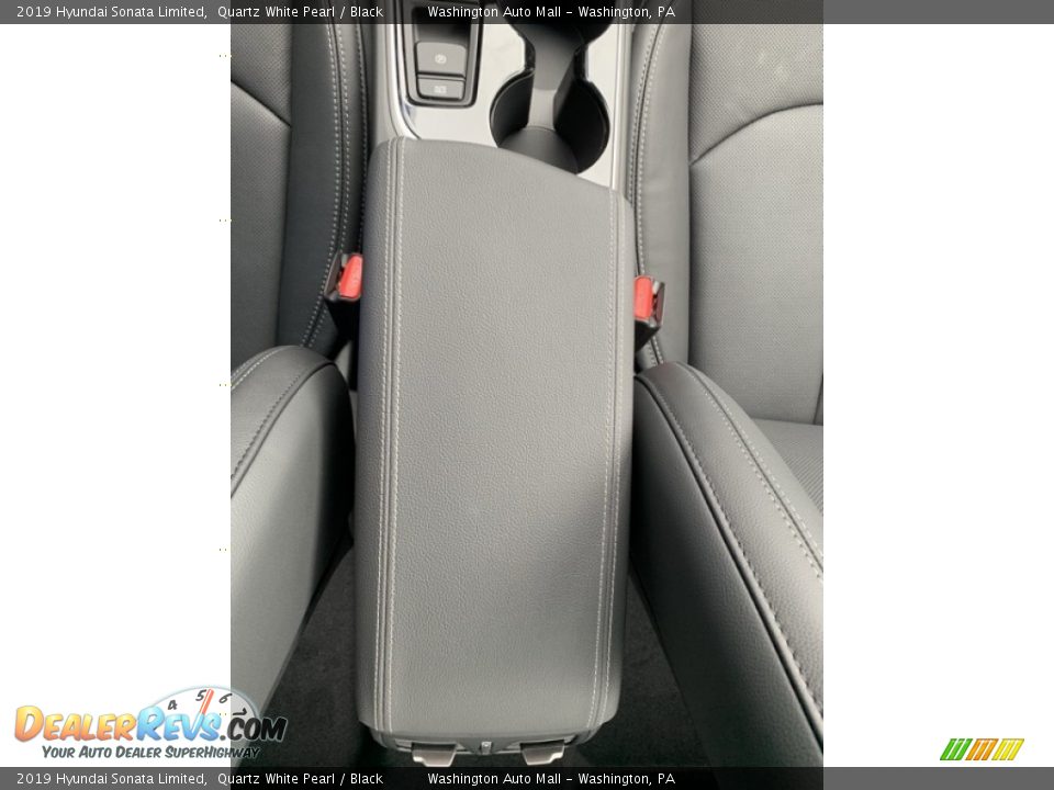 2019 Hyundai Sonata Limited Quartz White Pearl / Black Photo #36