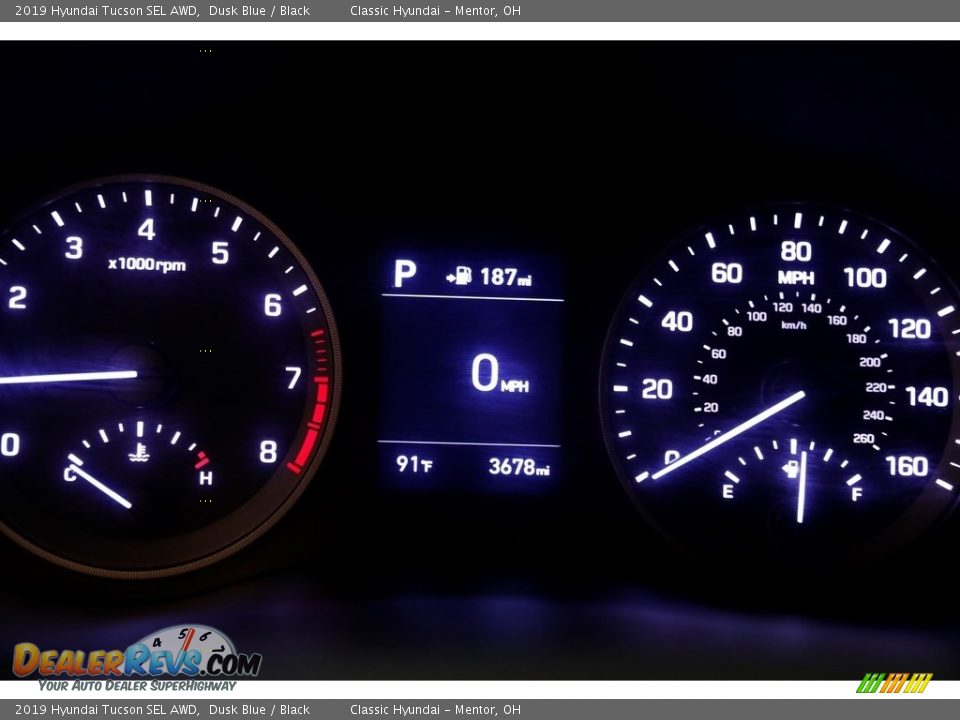 2019 Hyundai Tucson SEL AWD Dusk Blue / Black Photo #7