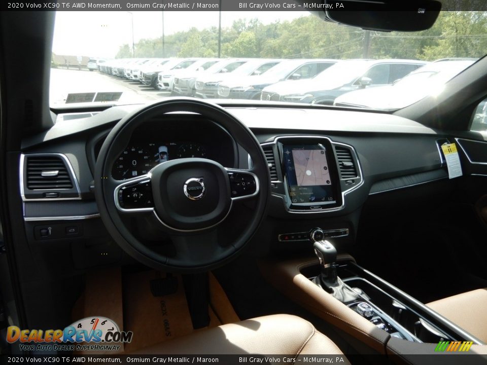 Front Seat of 2020 Volvo XC90 T6 AWD Momentum Photo #9