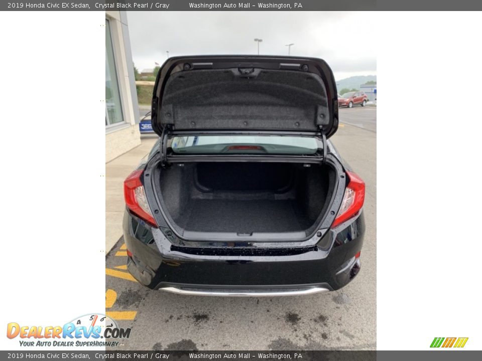 2019 Honda Civic EX Sedan Crystal Black Pearl / Gray Photo #18