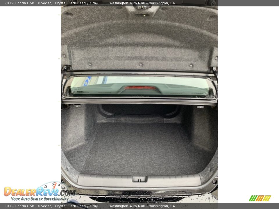 2019 Honda Civic EX Sedan Crystal Black Pearl / Gray Photo #19