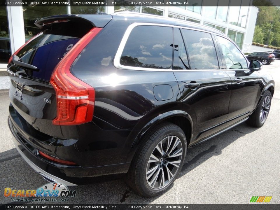 2020 Volvo XC90 T6 AWD Momentum Onyx Black Metallic / Slate Photo #2