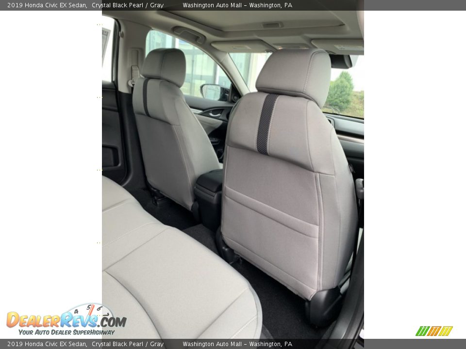 2019 Honda Civic EX Sedan Crystal Black Pearl / Gray Photo #22