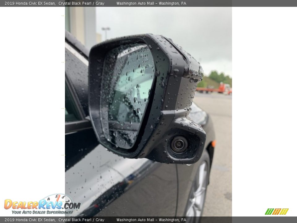 2019 Honda Civic EX Sedan Crystal Black Pearl / Gray Photo #26