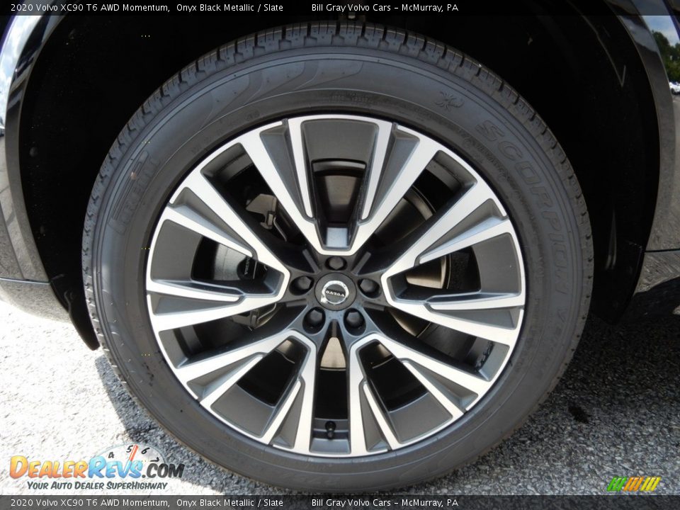 2020 Volvo XC90 T6 AWD Momentum Onyx Black Metallic / Slate Photo #6