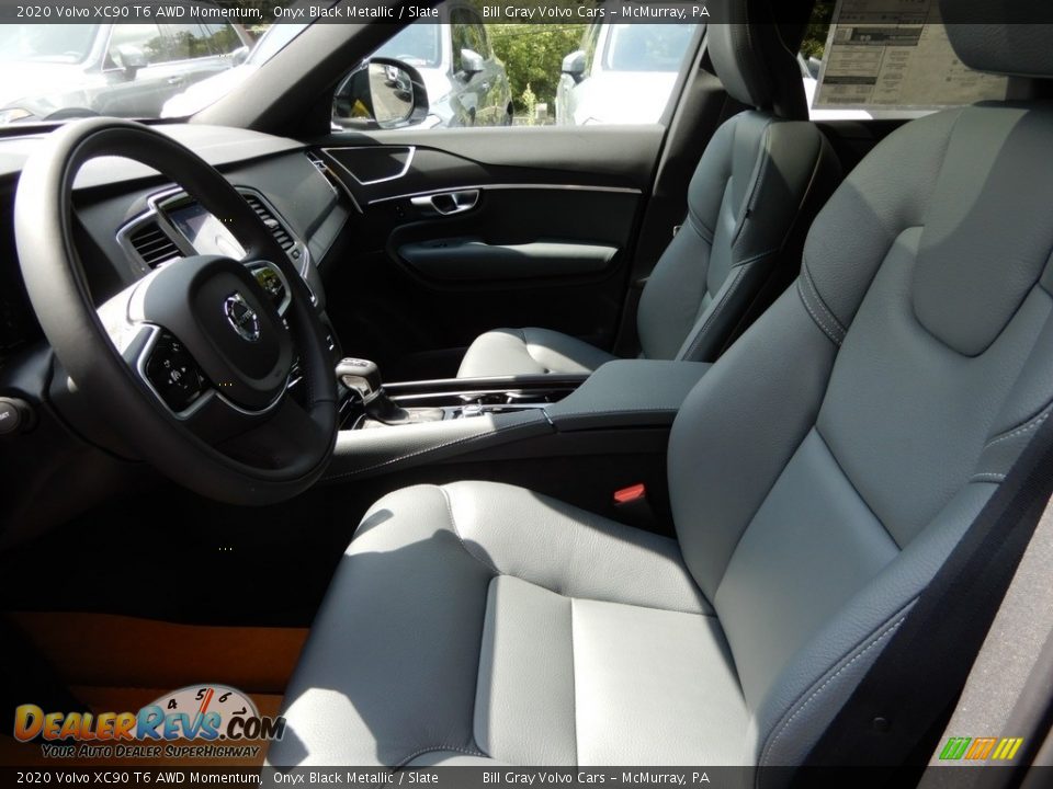 2020 Volvo XC90 T6 AWD Momentum Onyx Black Metallic / Slate Photo #7